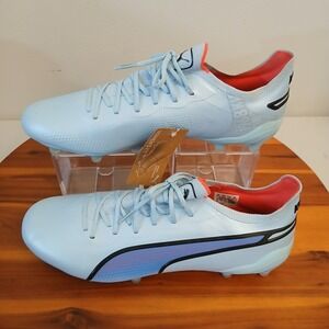 Puma King Ultimate FG/AG Womens 11 Soccer Cleats Boots Shoes Blue 107565-01
